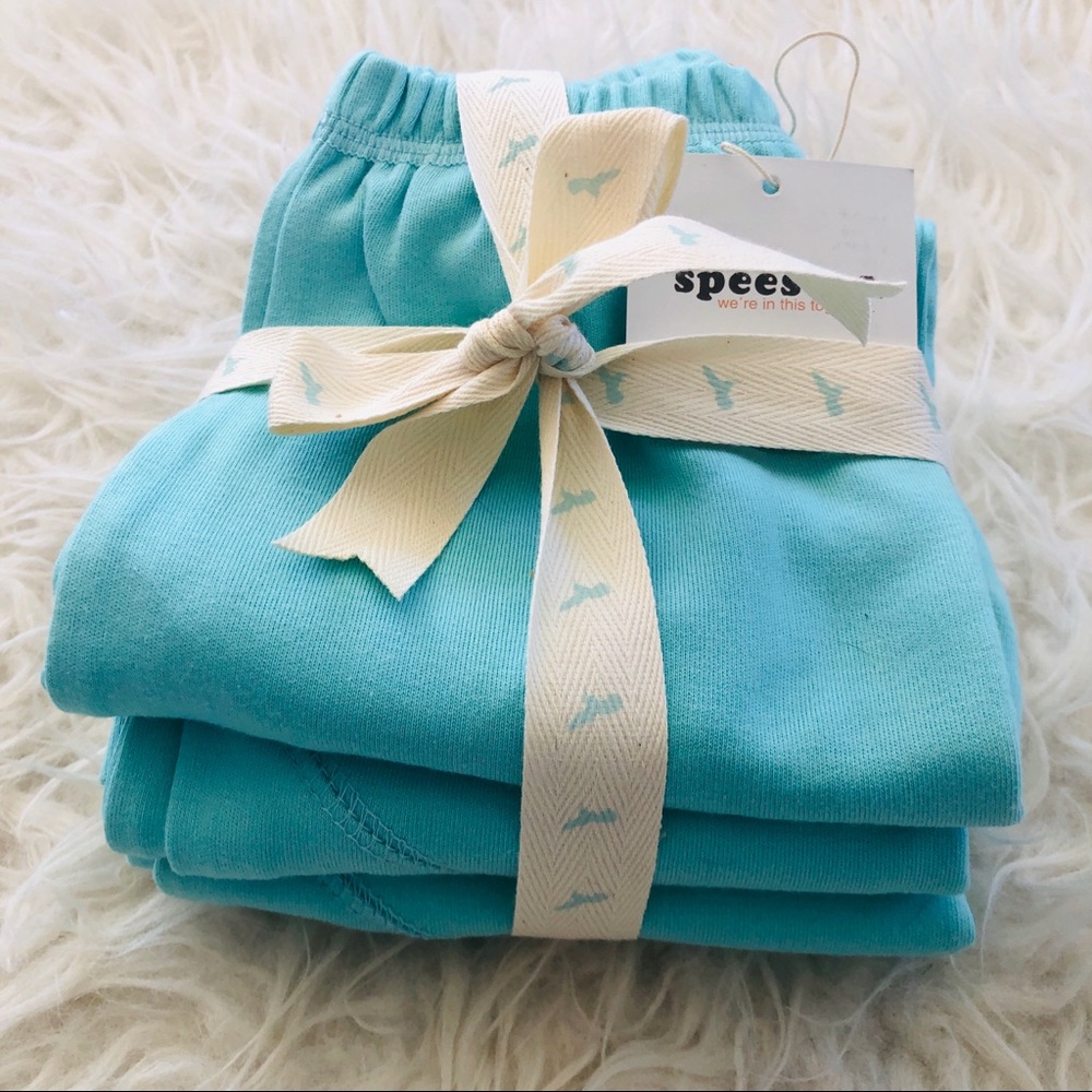 Speesees Organic Cotton Yoga Pants 3 Pack, 3-6mo